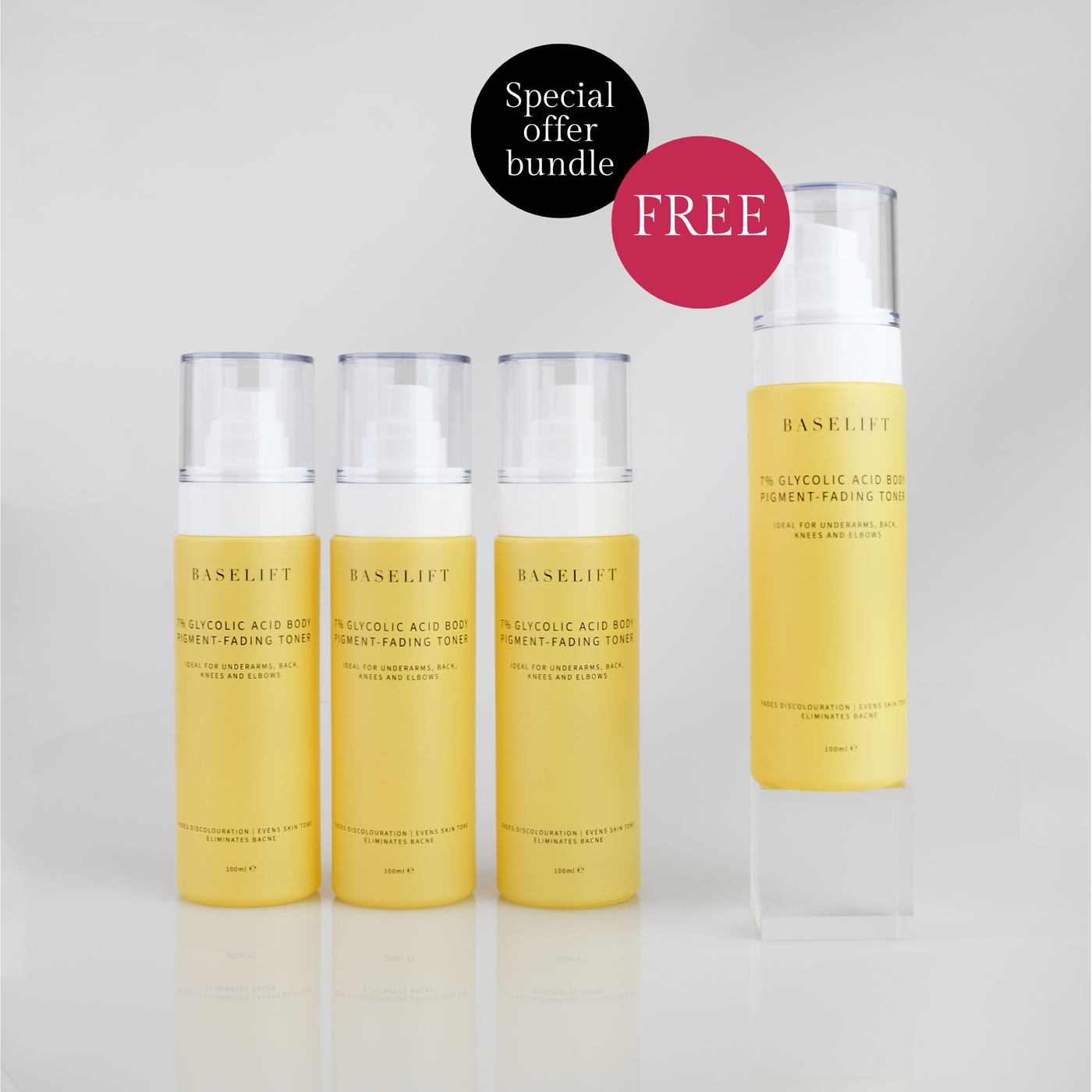 Special Offer - FREE Body Toner: 7% Glycolic Acid Body Pigment-Fading Toner | 100ml