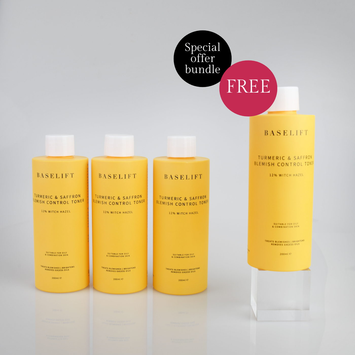 Special Offer - FREE Turmeric Toner: Turmeric & Saffron Blemish Control Toner | 200ml