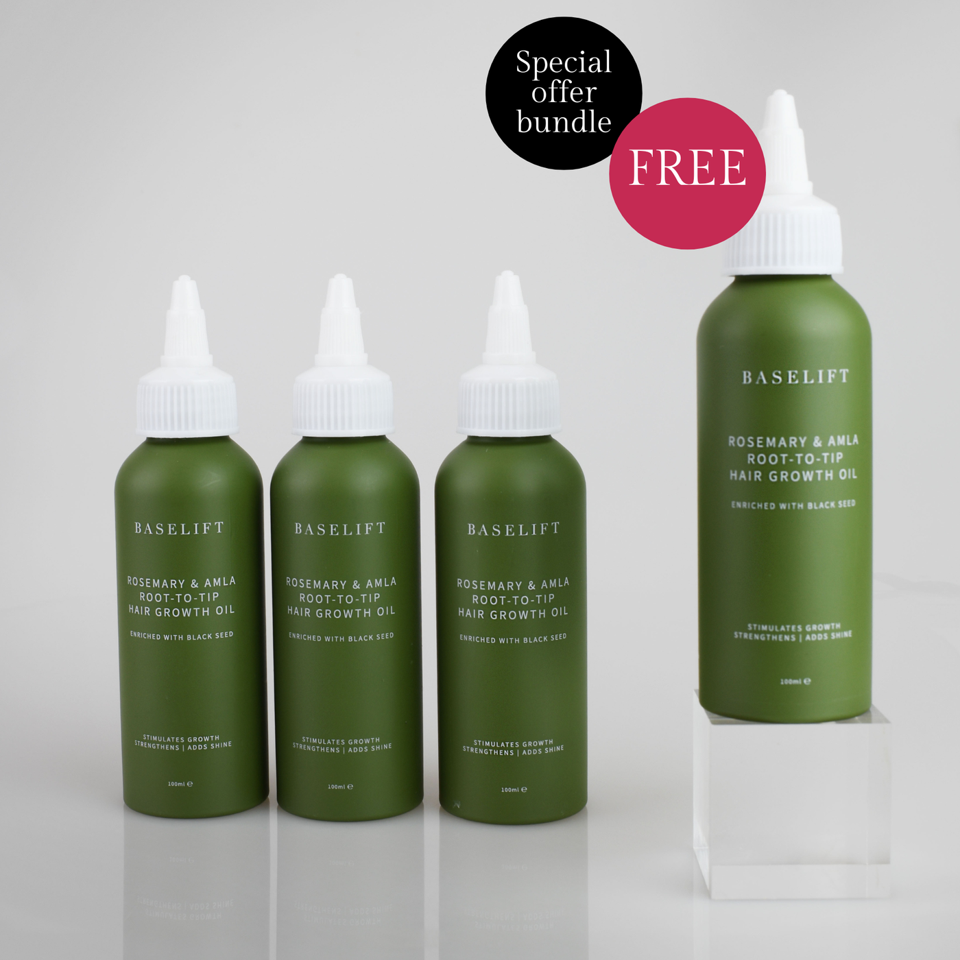 Special offer - FREE Hair Oil: Rosemary & Amla Root-to-Tip Hair Growth Oil | 100ml
