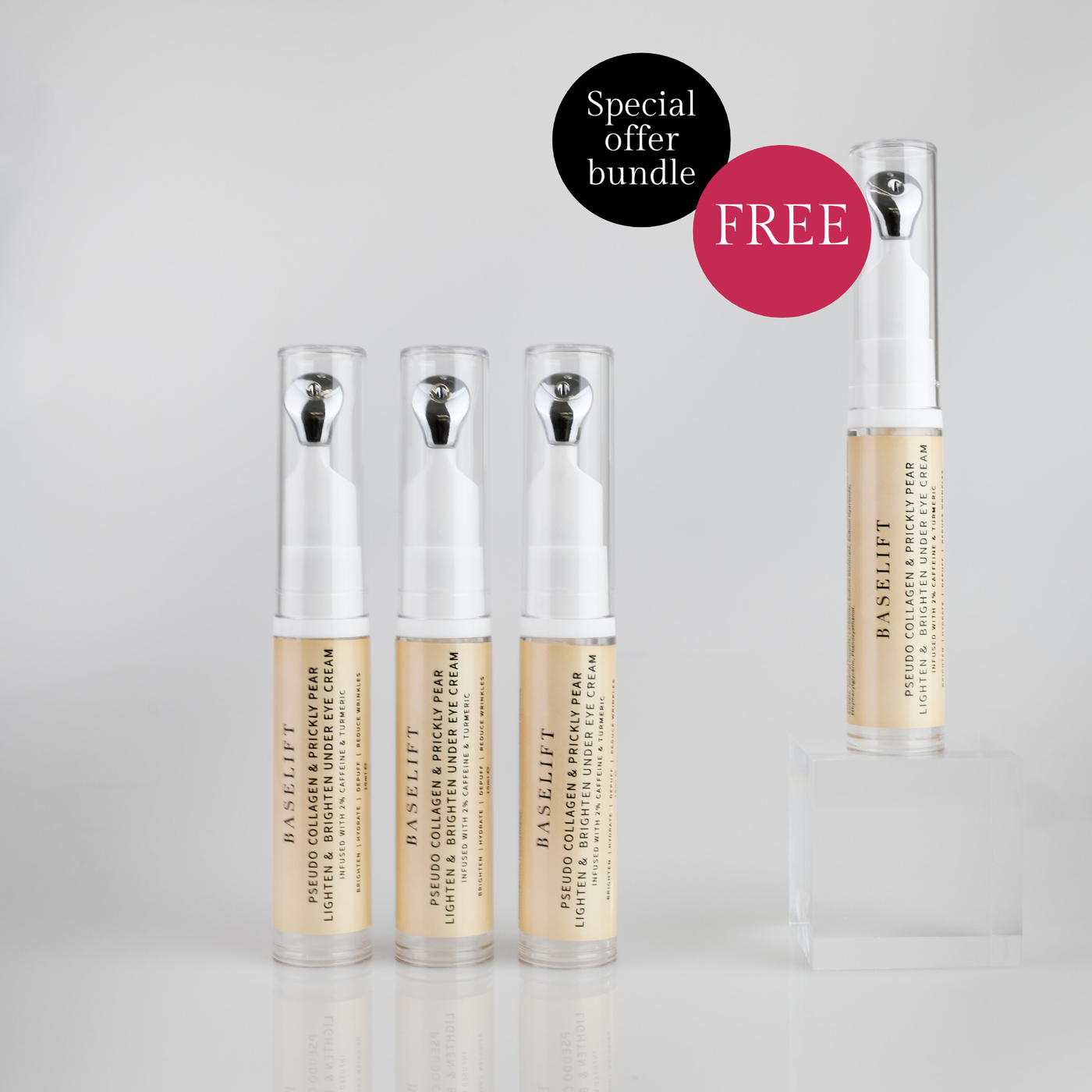 Special Offer - FREE Eye Cream: Pseudo Collagen & Prickly Pear Lighten & Brighten Under Eye Cream | 10ml