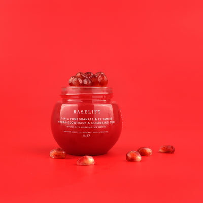 2-in-1 Pomegranate & Ceramide Hydra-Glow Mask & Cleansing Gum | 50g