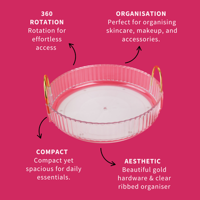 Rotating 360º Skincare Organiser